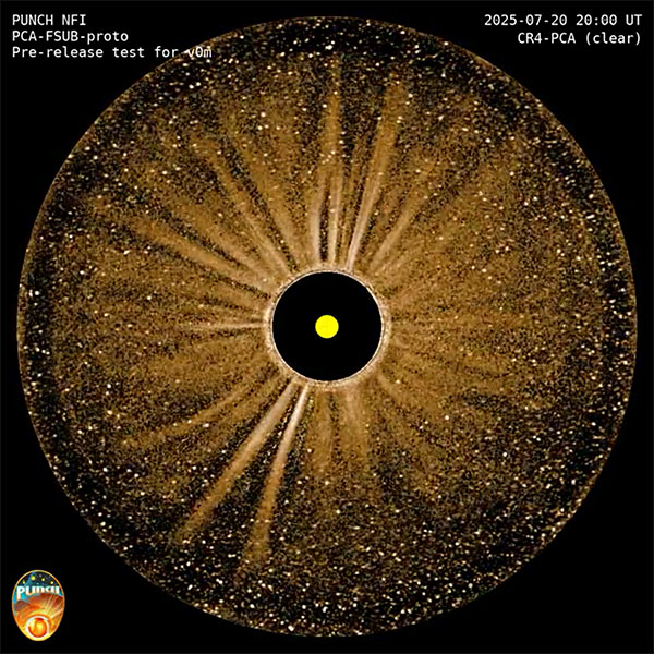 A reduced-resolution NFI YouTube movie reveals CMEs, solar wind flow, comets, and constellations over the first full 
			year of science operations of the PUNCH mission.  Full resolution photometric NFI data are included in the September 2026 v0m 
			data release, realizing the full field of view of the PUNCH mission (from 6 to 180 solar radii).