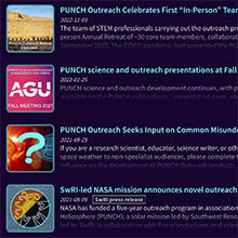 Screenshot of the PUNCH news page.